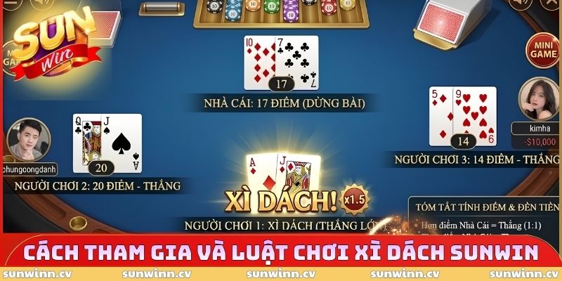 Xì Dách SUNWIN - Sân Chơi Giải Trí Trực Tuyến Chất Lượng 3 Cách tham gia và luật chơi Xì dách SUNWIN