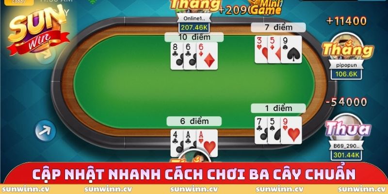 Cách Chơi Ba Cây - Hướng Dẫn Đánh Bài Tương Đương Cao Thủ 3 Cập nhật nhanh cách chơi ba cây chuẩn