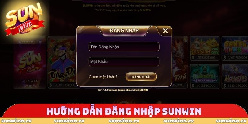 SUNWIN 20 Hướng dẫn đăng nhập SUNWIN