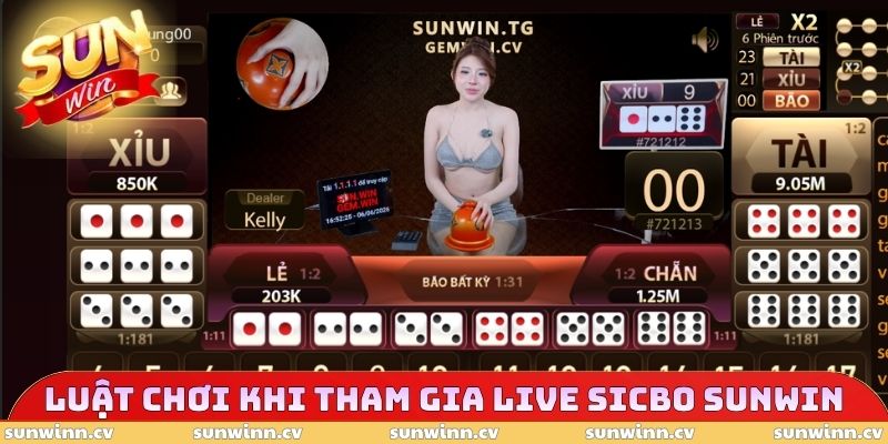 Luật chơi khi tham gia Live Sicbo SUNWIN 