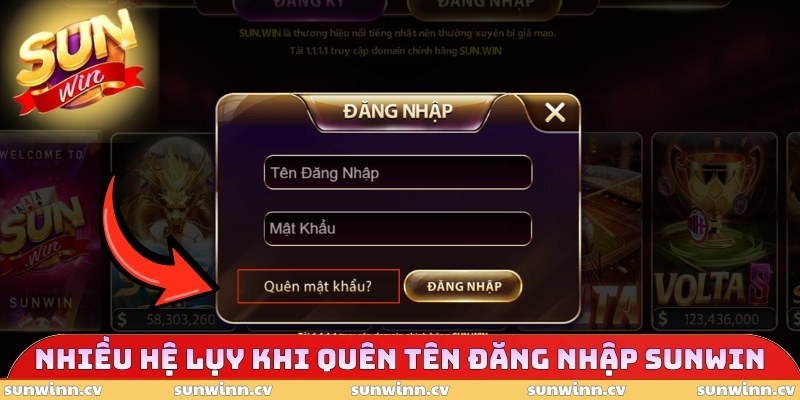 Quên Tên Đăng Nhập SUNWIN – Lấy Lại Khẩn Cấp Trong 3 Giây 2 Nhiều hệ lụy khi quên tên đăng nhập SUNWIN