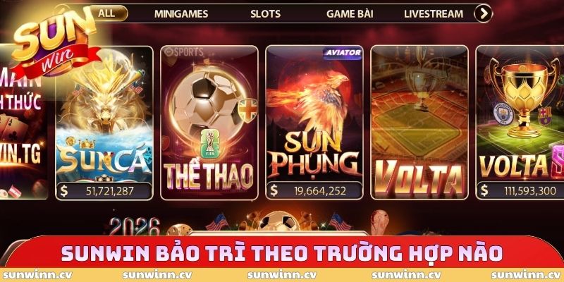 SUNWIN Bảo Trì Bao Lâu - Cách Kiểm Tra Trạng Thái Chỉ 30s 3 SUNWIN bảo trì bao lâu theo trường hợp nào