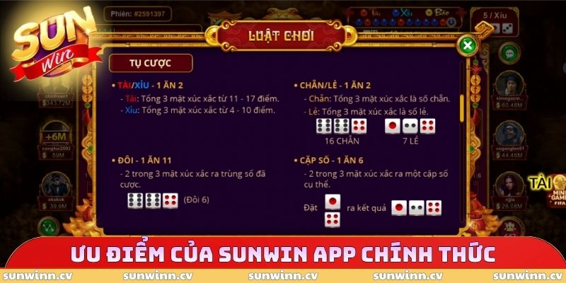 SUNWIN App Chính Thức - Tải 5s Nhận Trải Nghiệm Mượt Mà 3 Ưu điểm của SUNWIN app chính thức