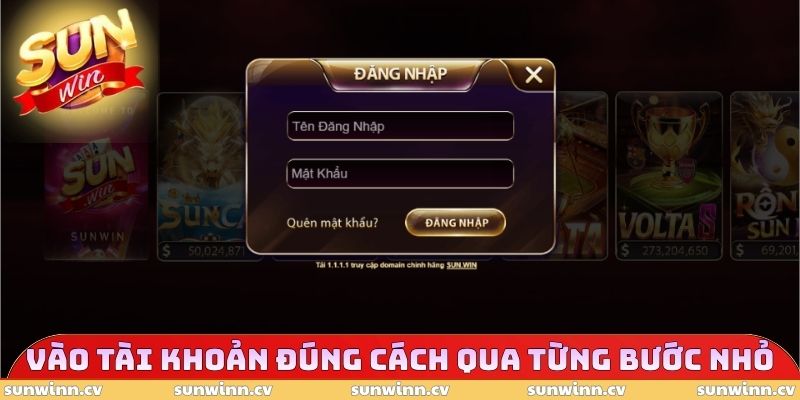 Đăng Nhập SUNWIN 1 Vào tài khoản đúng cách qua từng bước nhỏ